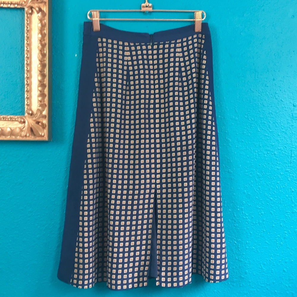 Madewell Ascot Silk Dots Print Double Slit Skirt 0 - Picture 4 of 8
